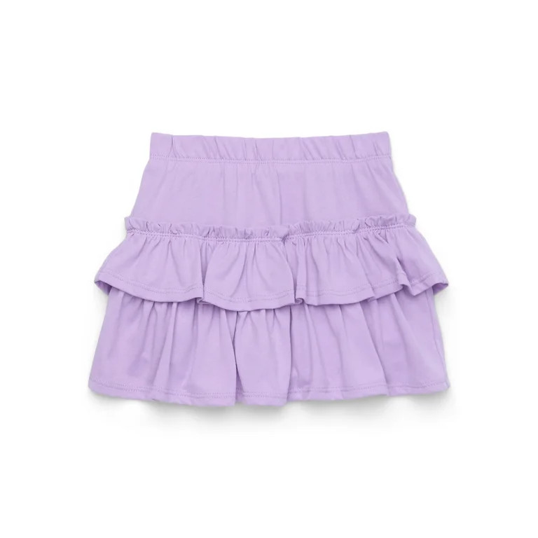 Garanimals Toddler Girl Solid Tiered Skort, Sizes 18M-5T | Walmart (US)