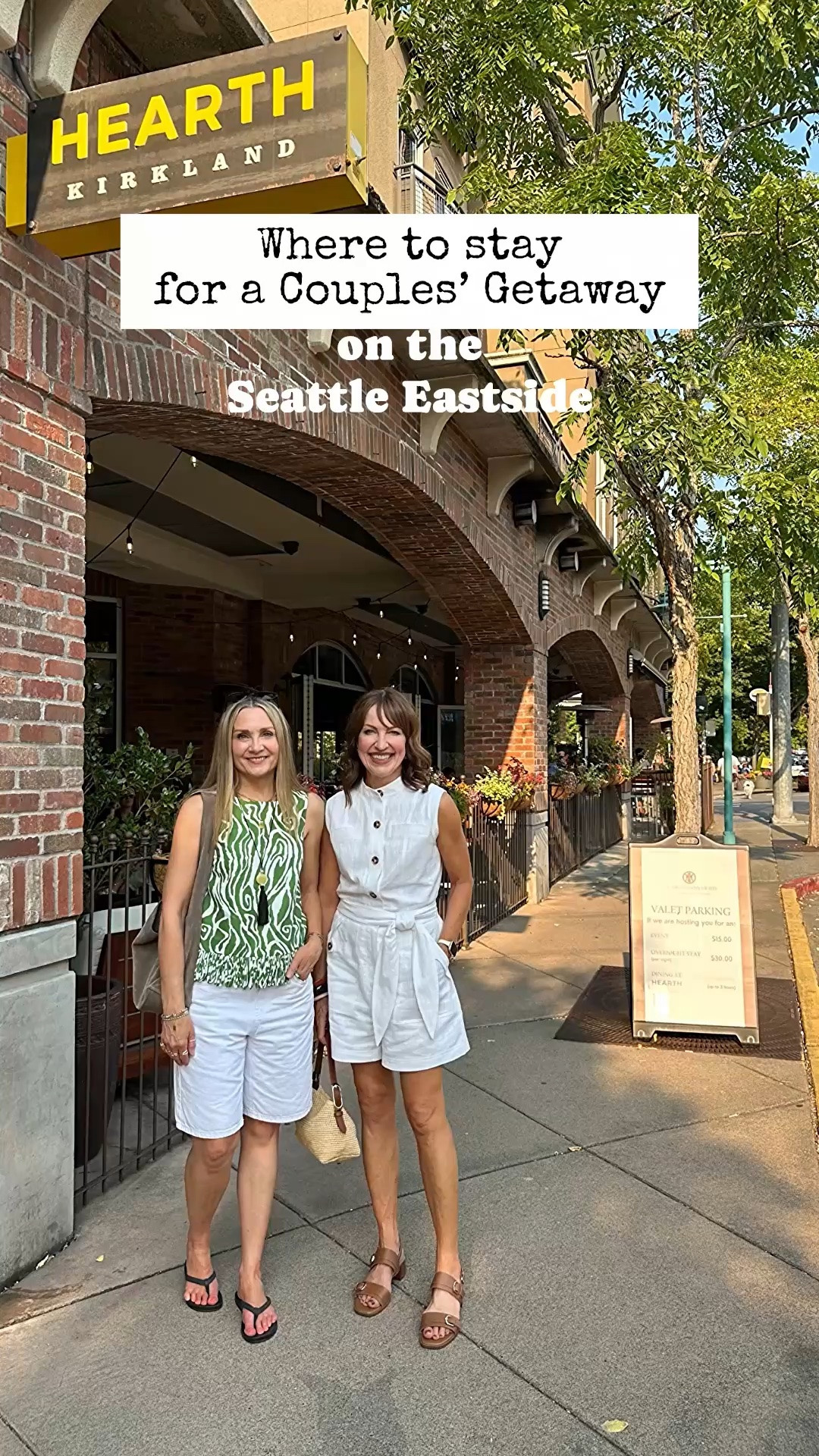 Shop our travel looks! We’re both 5’6” and are wearing small in everything!

Close to everything but away from the hustle & bustle, plus steps away from breathtaking views—that’s downtown Kirkland, Washington!

A fun & luxurious couples’ getaway at the @heathmanhotel was the perfect way to celebrate 9 years of LSW with our husbands!🎉

Known by locals for their amazing happy hour, the on-site @hearthkirkland restaurant is outstanding! We enjoyed appetizers and later came back for dinner, it was so delicious!

The downtown core is so charming and walkable! We highly recommend strolling the waterfront, and you can even rent an electric boat and putt around the lake!

More must-stops if you like coffee & shopping like us!
• @thruline coffee for breakfast sandwiches 
• Brownstone Boutique 
• Purpose Boutique 
•Clementine 
• Ivy Gift & Home

#LTKTravel #LTKOver40 #LTKdayinmylife