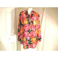 Carolle Little Sport Silk Button Down Big Shirt | Etsy (US)