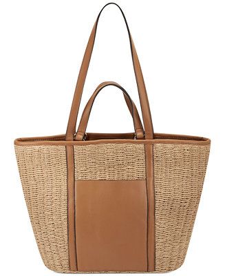 INC International Concepts Alyssaa Straw Tote, Created for Macy's  & Reviews - Handbags & Accesso... | Macys (US)