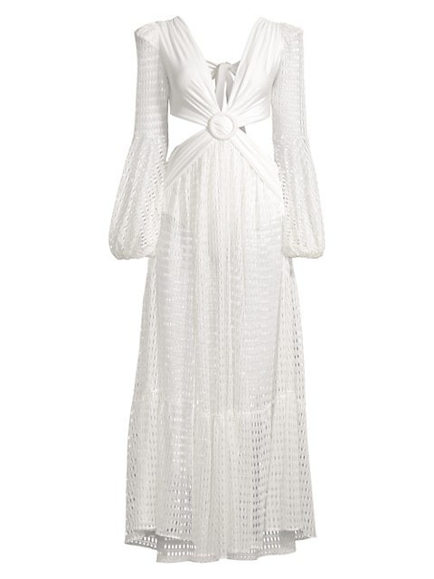 Cut-Out Netted Beach Dress- Honeymoon Outfit | Saks Fifth Avenue