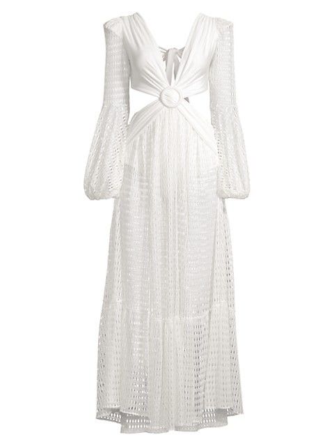 Cut-Out Netted Beach Dress- Honeymoon Outfit | Saks Fifth Avenue