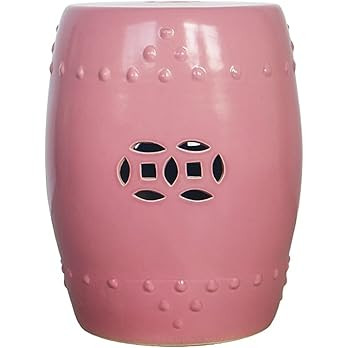 Decorative Garden Stools, Round Portable Ceramic Side Table, Hollow Out Drum Stool, for Patio, De... | Amazon (US)