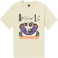 Brain Dead Men's Artificial Life T-Shirt in Sand, Size Small | END. Clothing | End Clothing (US & RoW)
