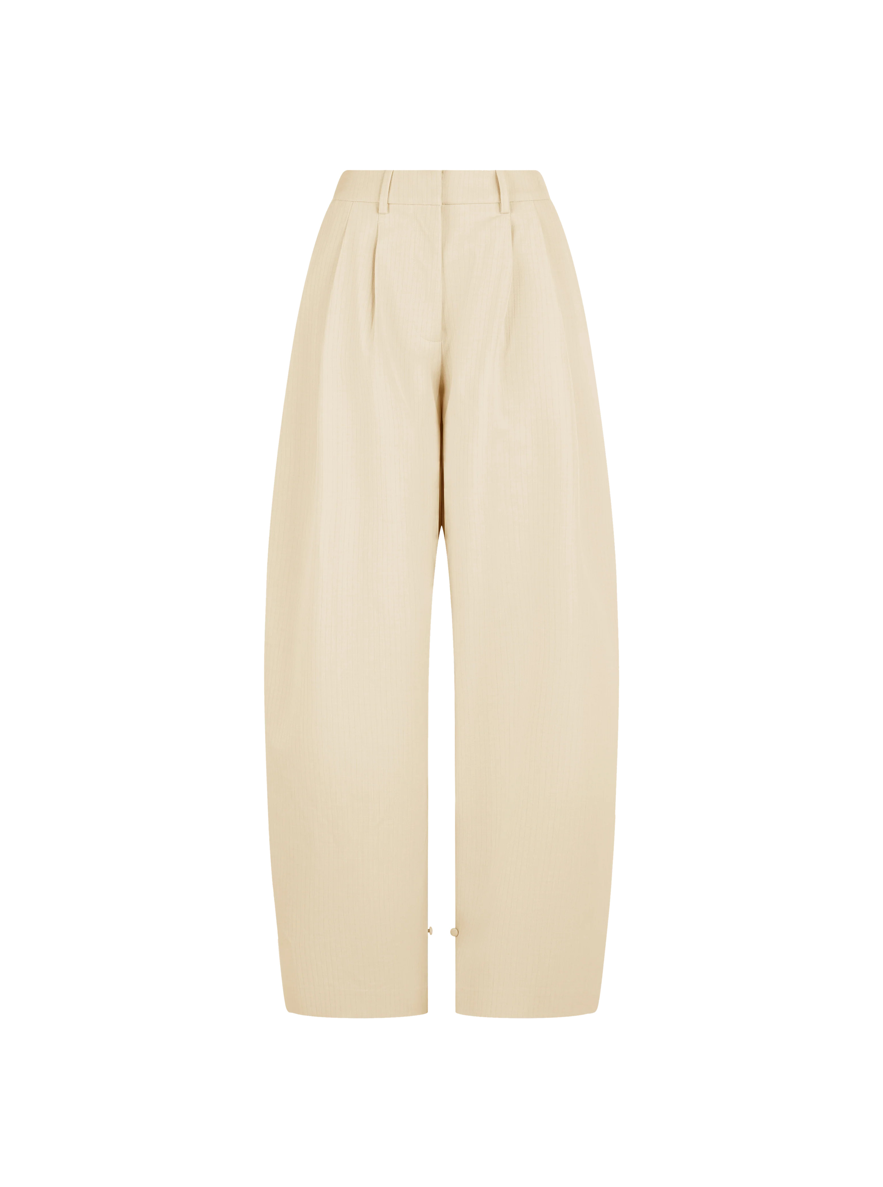 Polina Trousers With Cuff Detail - Beige | Maebe