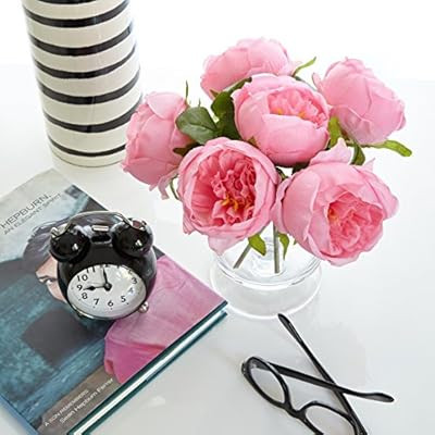 Butterfly Craze Artificial Peony Silk Flower Bouquet for Wedding Floral Arrangements and Home Dec... | Amazon (US)