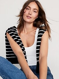 First-Layer Rib-Knit Tank Top | Old Navy (US)