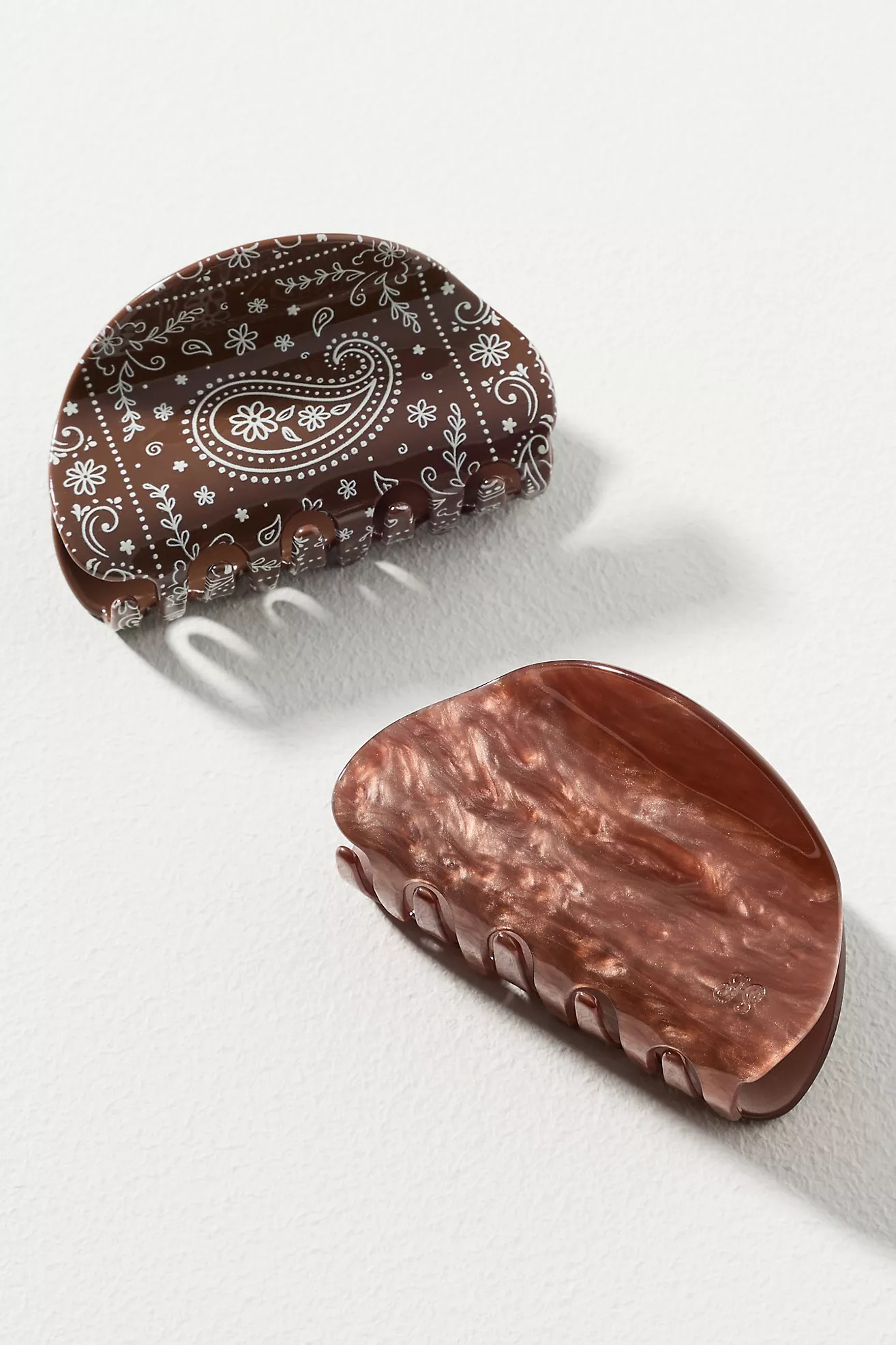 Frasier Sterling Fall Icon Hair Claw Clips, Set of 2 | Anthropologie (US)