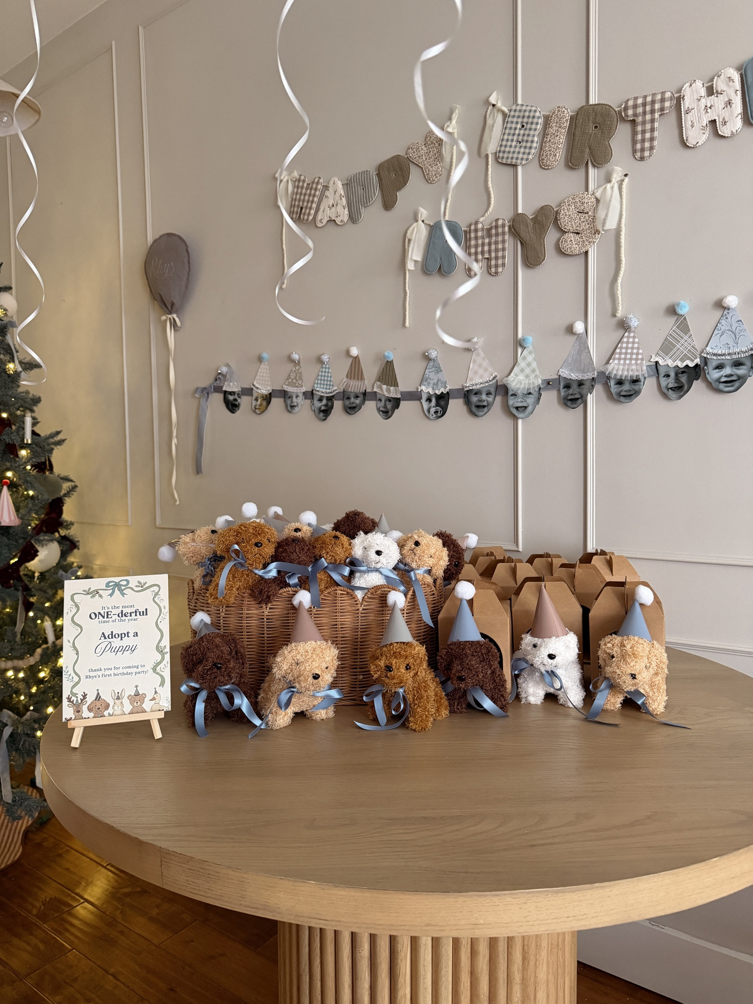 For my sons first birthday party favors I did "adopt a puppy" and had all the kids choose their own puppy and name it! It was a hit! I made the little sign to march the invitations. 

#LTKBaby