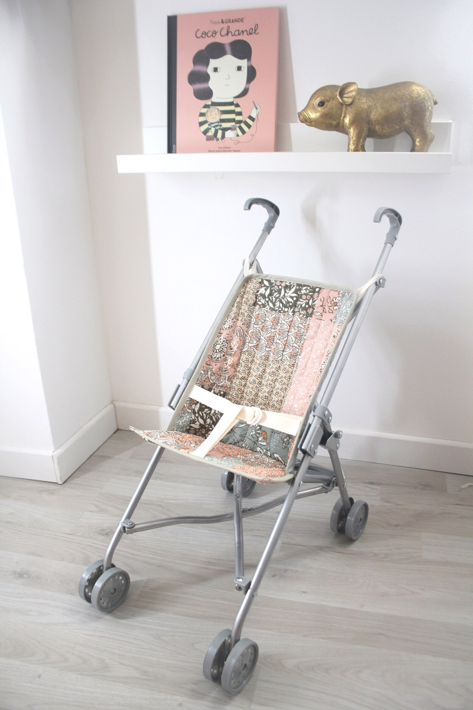 Quilted Cane Stroller for Doll / Imitation Child Toy / Patchwork - Etsy | Etsy (US)