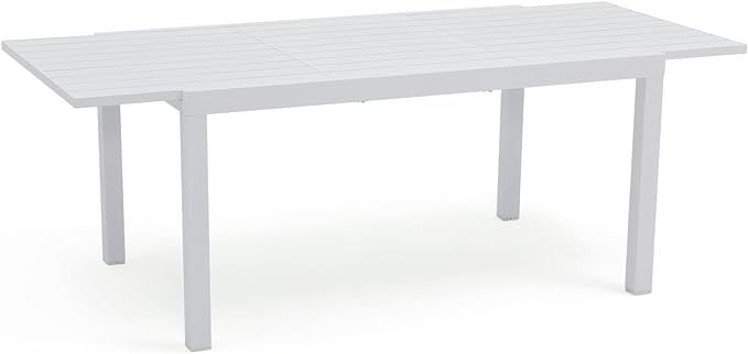 Soleil Jardin Aluminum Patio Extendable Dining Table, 59" - 83", Adjustable Indoor Outdoor Furnit... | Amazon (US)