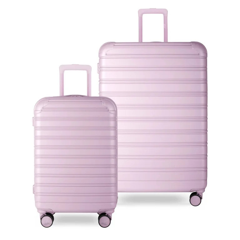 iFLY Hardside Fibertech 3.0 Matte 2 Piece Set, 20" Carry-on and 28" Checked Luggage, Mauve | Walmart (US)