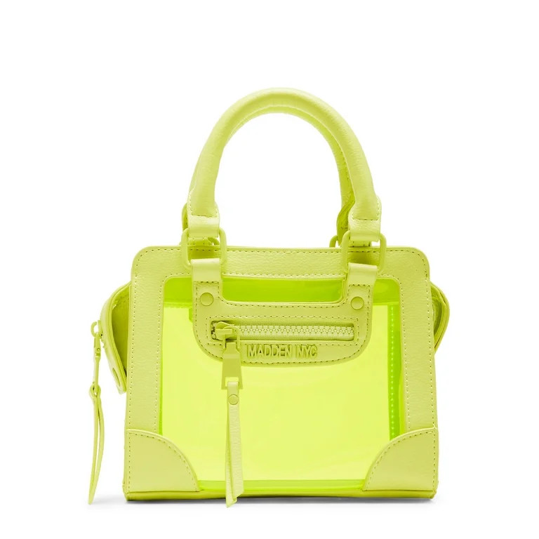 Madden NYC Women's Mini Satchel with Pouch, Lime Green | Walmart (US)
