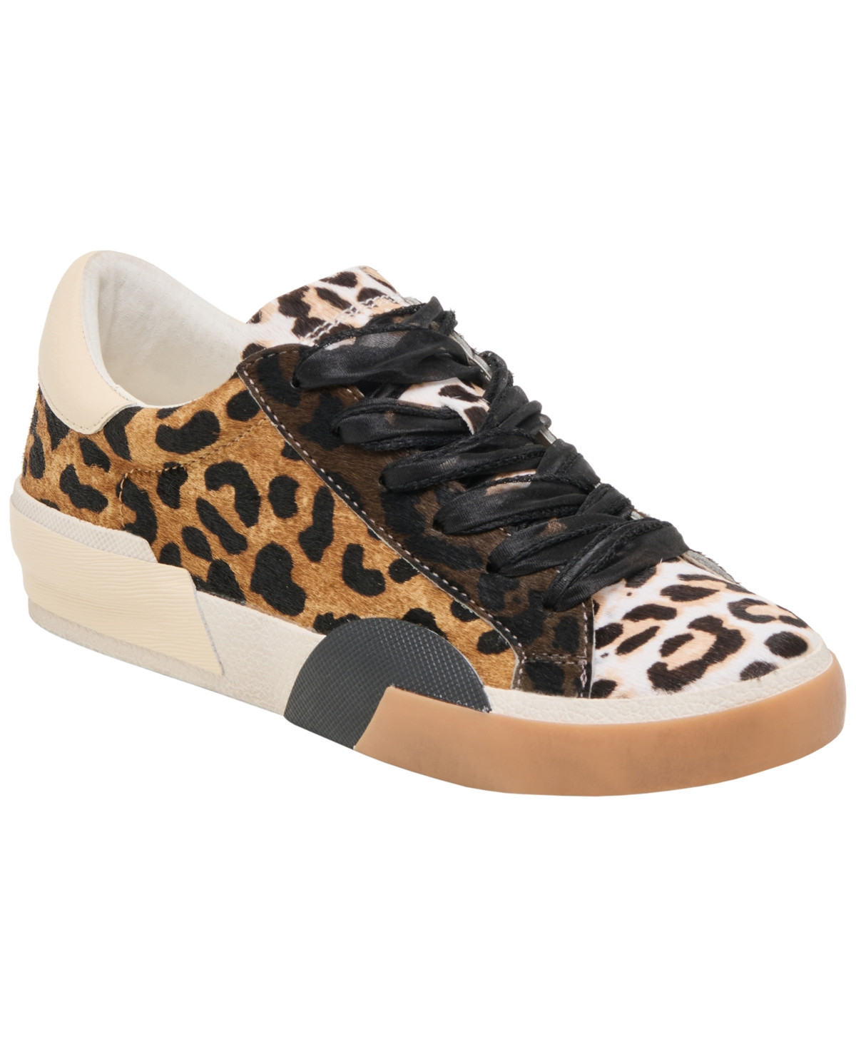 Dolce Vita Women's Zina Lace Up Sneakers - Tan Multi Calf Hair | Macy's