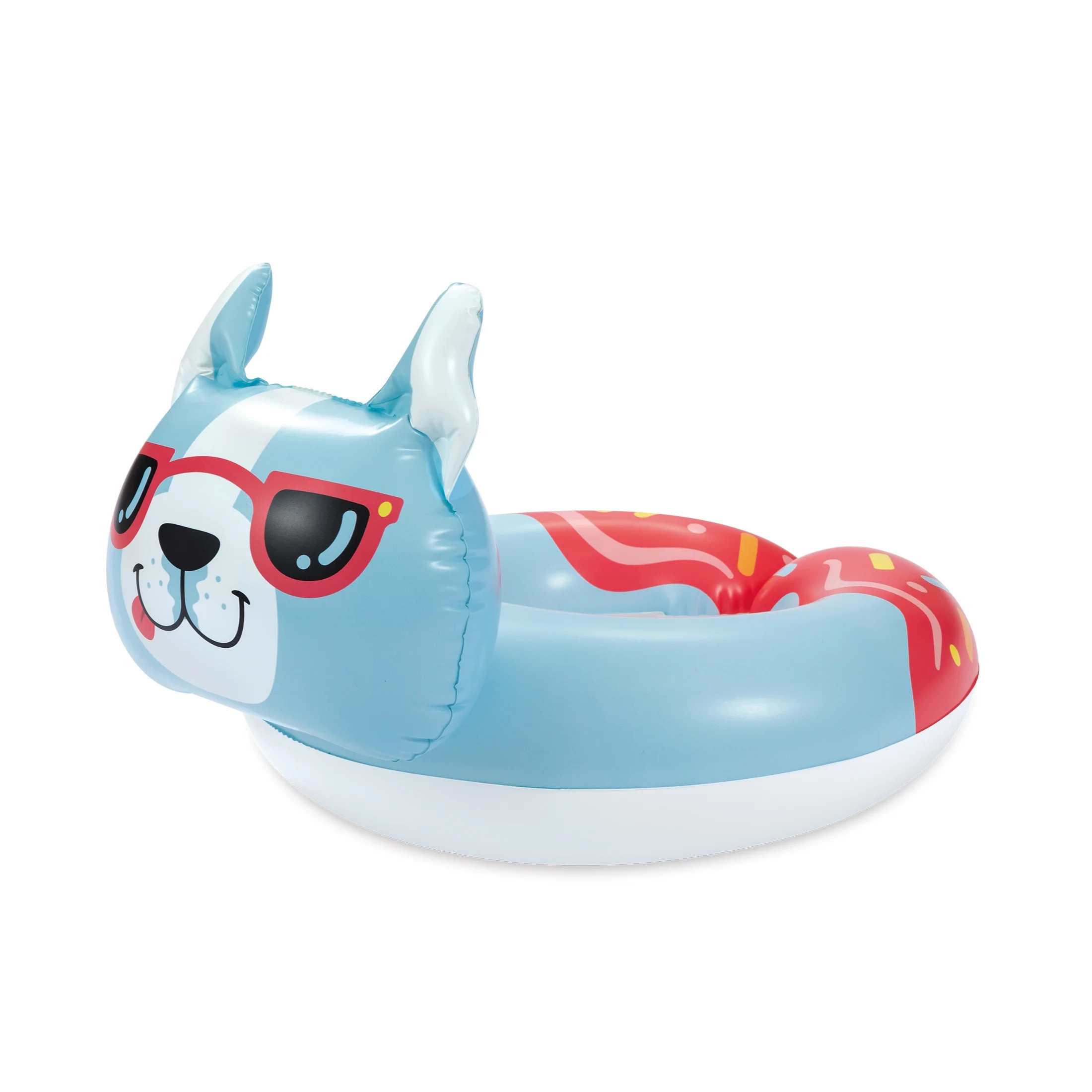 Play Day Inflatable Donut Dog Split Swim Ring, Blue, for Kids - Walmart.com | Walmart (US)