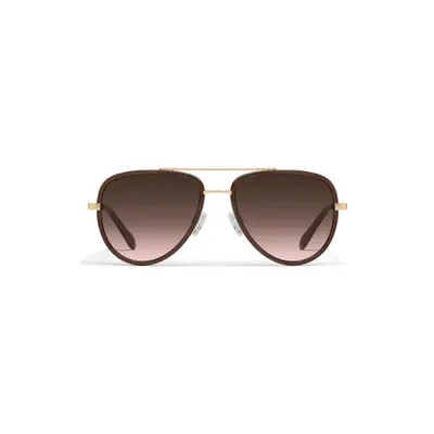 QUAY x Maluma All In 52mm Mini Aviator Sunglasses in Doe/Brown Fawn at Nordstrom | Nordstrom