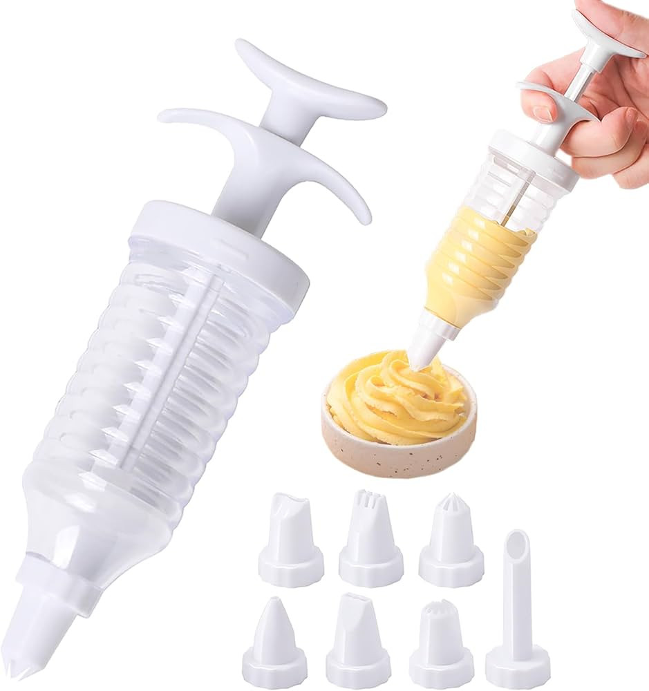 Suuker Cake Decorating Gun, Cupcake Icing Piping Kit, Cake Decorating Kit with 8 Piping Tips, Cup... | Amazon (US)