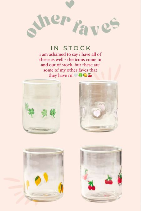 the best glassware! these are so fun for gift giving or entertaining - great mother’s day gift too! 

#LTKhome #LTKparties #LTKfindsunder50