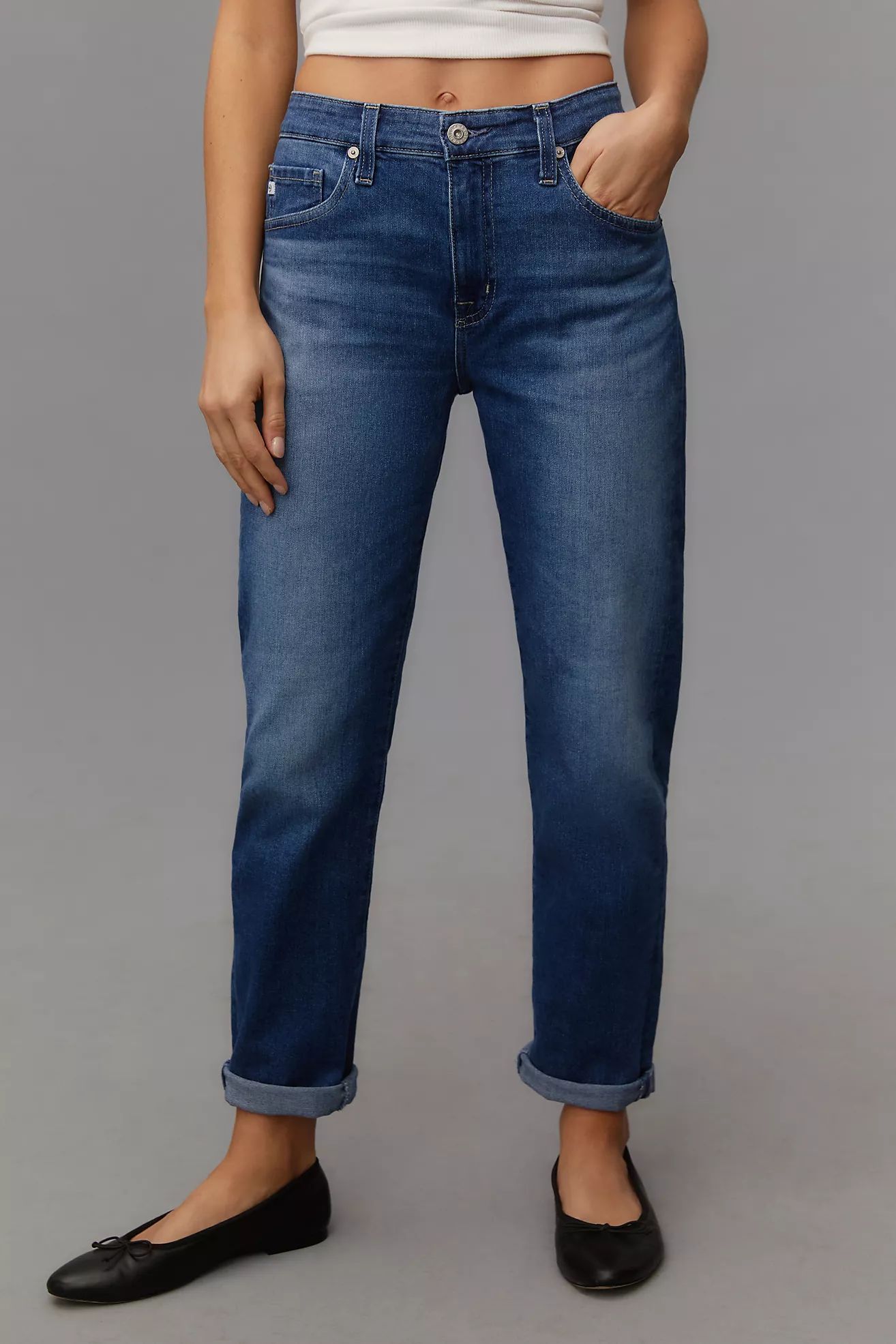 AG Ex-Boyfriend Mid-Rise Relaxed Jeans | Anthropologie (US)