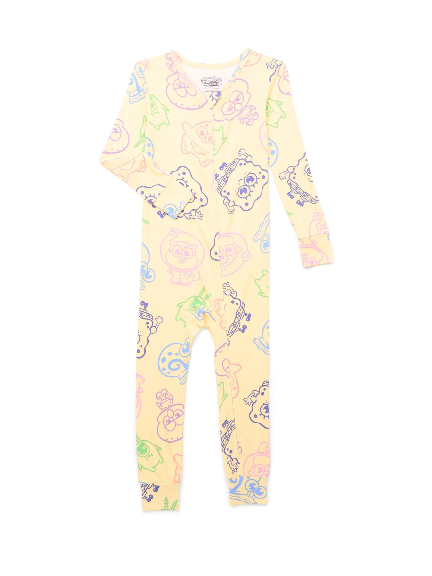 SpongeBob SquarePants Baby and Toddlers' One-Piece Sleeper, Sizes 12M-5T | Walmart (US)