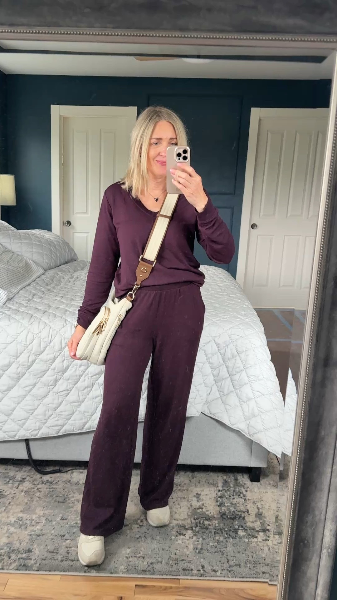 @Threads 4 Thought matching set in ultra maroon is the perfect neutral for fall and a comfy chic combo you need. Wearing the Esmeralda wide leg pant size XS and Edwina V-neck pullover size S. It's a sustainable fashion find, made with eco friendly materials, so it's a comfy and conscious choice for your fall wardrobe. Use code FALLSAVE26 for 30% off!

Fall outfits for women over 50, fall transition outfit, mom looks, fall trends, weekend outfits, sustainable fashion

#LTKgrwm #LTKootd #LTKOver40