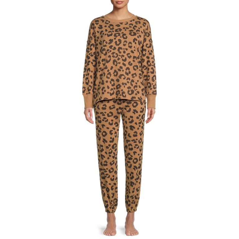 Secret Treasures Women's and Women's Plus Sleep Top and Cuffed Pants, 2-Piece | Walmart (US)