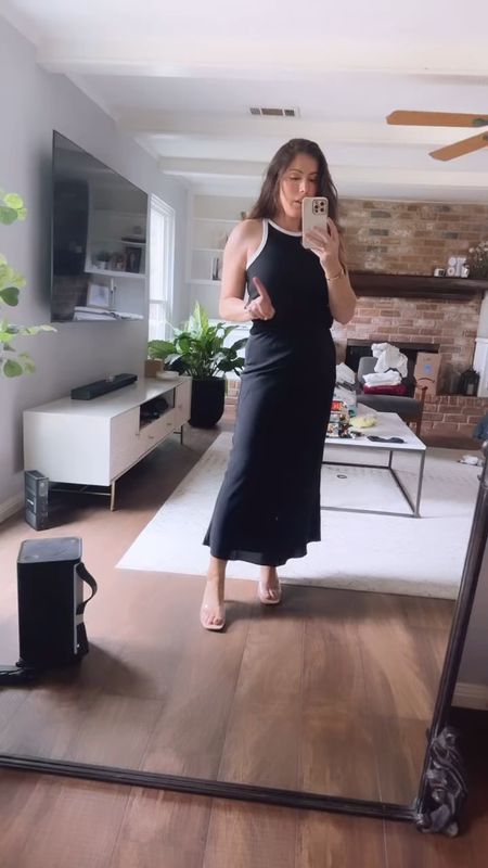 Black maxi skirt from Abercrombie — wearing medium and Mango tank top — wearing large. 

Target sandals are new, sized down 1/2 size 

#LTKVideo #LTKshoecrush #LTKstyletip