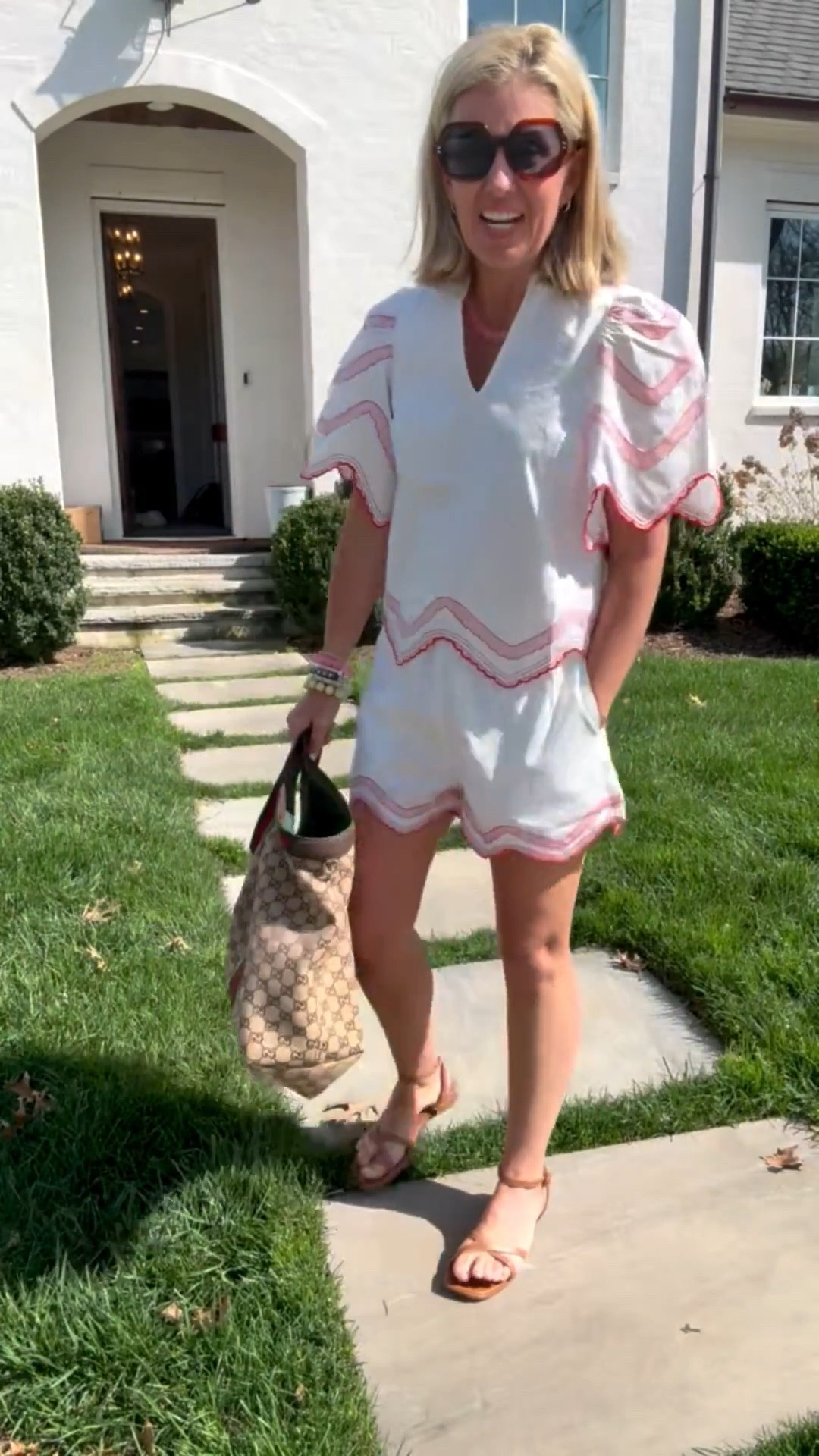 Literally ripped the box open and put this on immediately. I could not love this set more!! I’m in an XS top, small bottom and 8 sandal tts. ￼

#LTKPetite #LTKspring #LTKdayinmylife