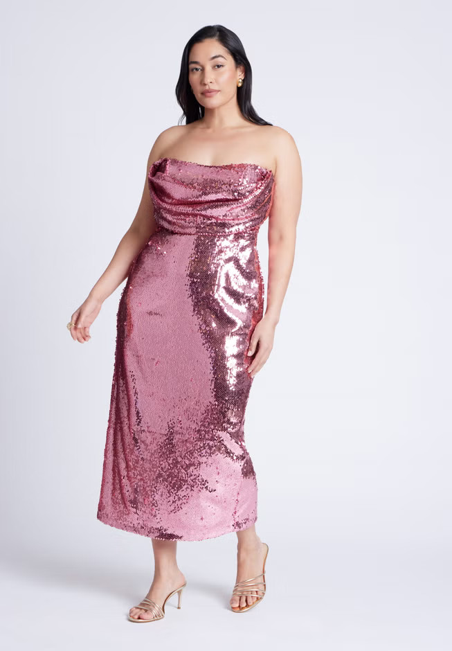 Corset Bodice Sequin Dress | Eloquii