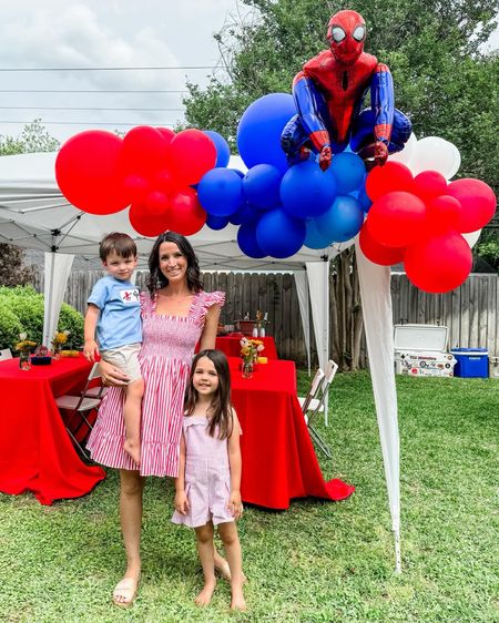 Had a blast celebrating spider and his amazing friends! Hill house home dress 
