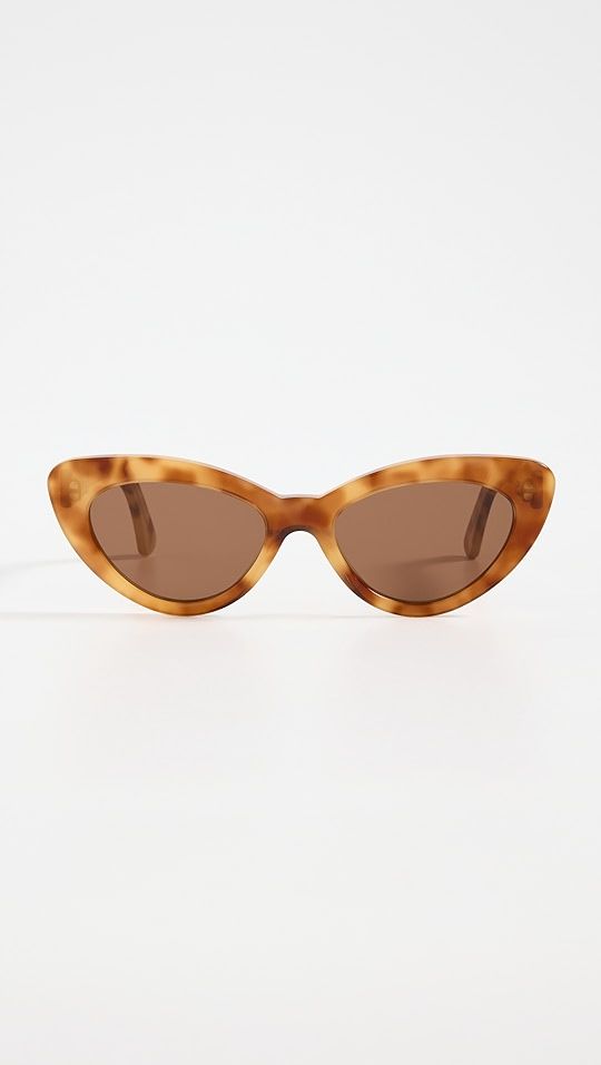 Pamela Amber Brown Flat Lens Sunglasses | Shopbop