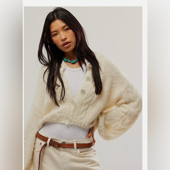 Free people cropped cardi nwt | Poshmark