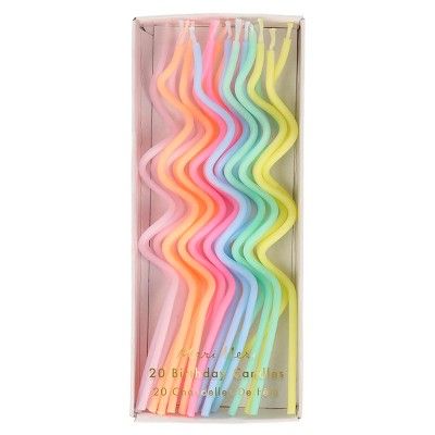 Meri Meri Pastel Swirly Candles (Pack of 20) | Target