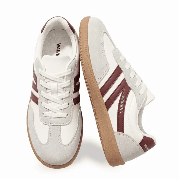 BERANMEY Women's Retro Fashion Sneakers Comfortable Casual Anti Slip Platform Low-Top Sneakers La... | Walmart (US)