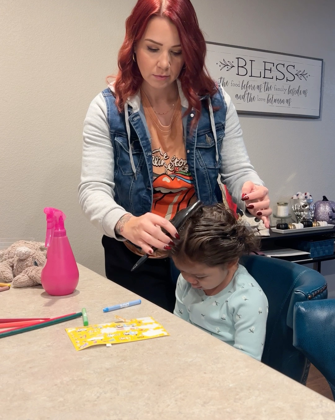 The best brush I’ve found for sectioning and brushing my toddlers hair! ♥️ it’s not always perfect because she’s a wiggle worm 🐛 but the brush is perfect for picking up her fine hair.

#LTKSaleAlert #LTKBaby #LTKKids