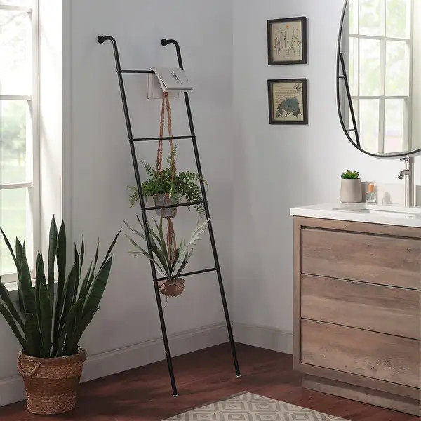 Classic Home, Bath, Bedroom, Closet Leaning Ladder Rack | Bed Bath & Beyond