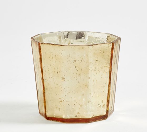 Faceted Mercury Glass Votive Holders | Pottery Barn (US)