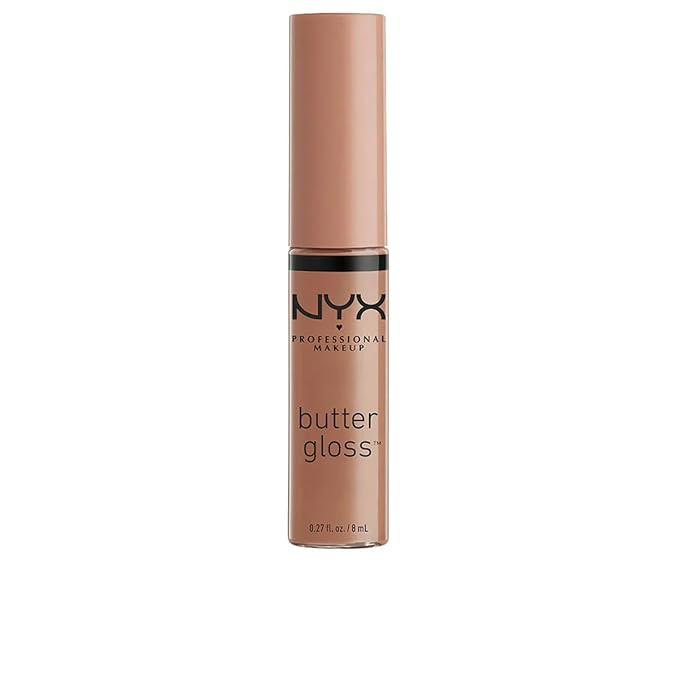 NYX PROFESSIONAL MAKEUP Butter Gloss, Non-Sticky Lip Gloss - Madeleine (Mid-Tone Nude) | Amazon (US)