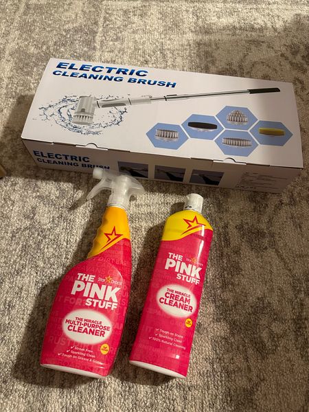 Amazon cleaning supplies. Electric cleaning brush to clean showers and tubs and the pink stuff cleaning supplies 

#LTKhome #LTKsalealert