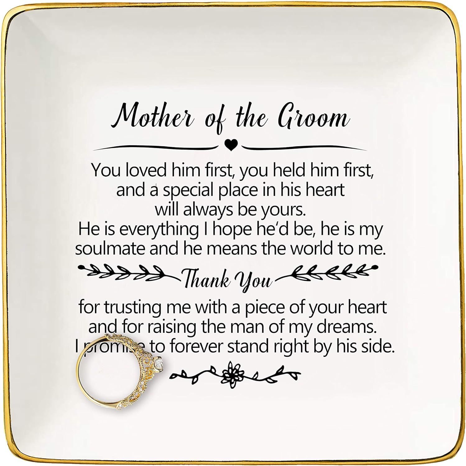 Gift for Mother of the Groom From Bride - You Loved Him First,You Held Him First Thank You Gift f... | Amazon (US)