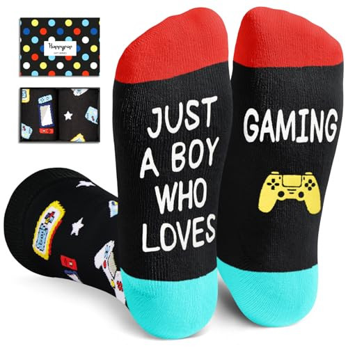 Gamer Gifts for Men Teen Boys - Funny Gaming Socks For Adults, Gaming Gamer Christmas Socks Video Game Socks 13-18 Year Old | Amazon (US)