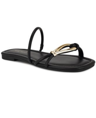 Nine West Women's Tigra Strappy Flat Sandals - Macy's | Macy's