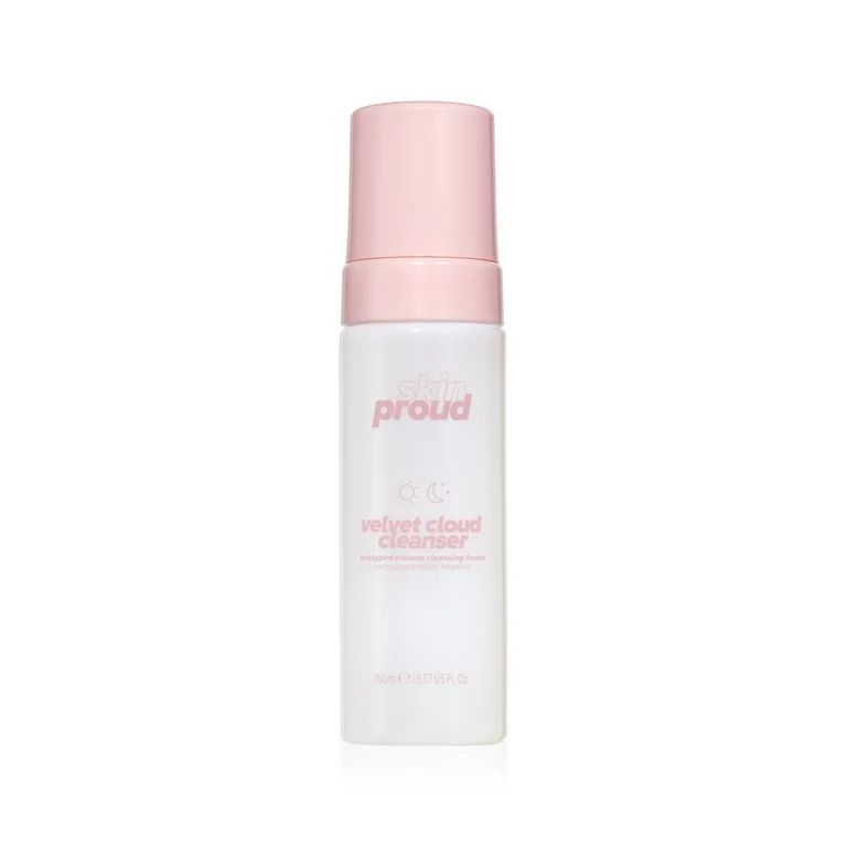 Skin Proud Velvet Cloud, Foaming Facial Cleanser, 100% Vegan, 5.07 fl oz | Walmart (US)