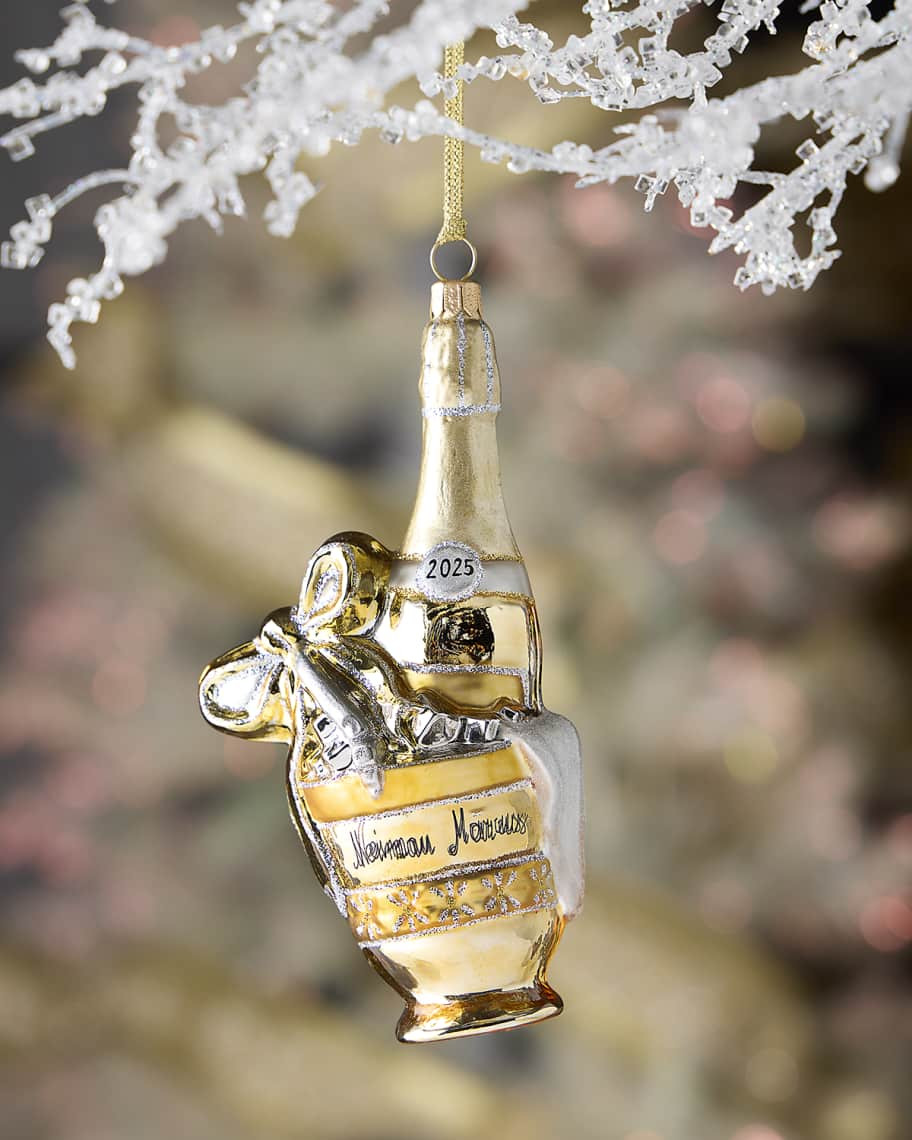 Neiman Marcus Champagne Bottle Ornament | Neiman Marcus