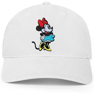 Disney Adult Baseball Cap, Minnie Mouse Adjustable Mom Hat (White) | Target