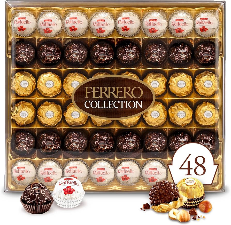 Ferrero Rocher Collection Premium Gourmet Assorted Hazelnut Milk Chocolate, Dark Chocolate and Co... | Amazon (US)