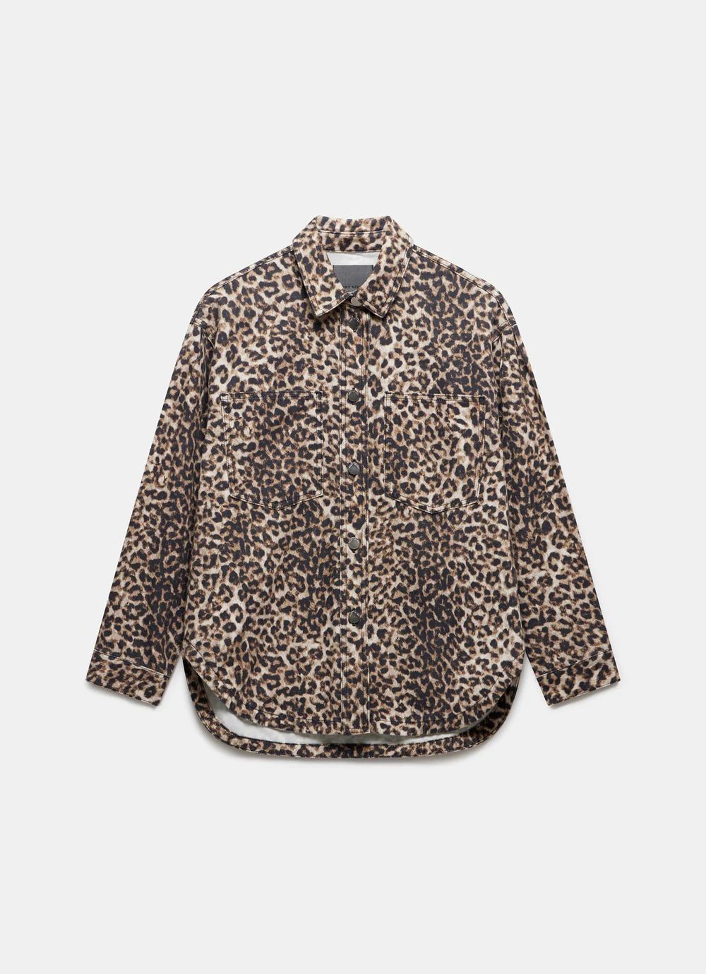 Leopard Print Denim Shacket | Mint Velvet