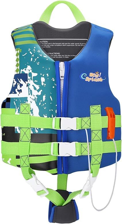 HeySplash Swim Life Jacket Vest for Kids, Child Size Watersports Kids Swim Vest Flotation Device ... | Amazon (CA)