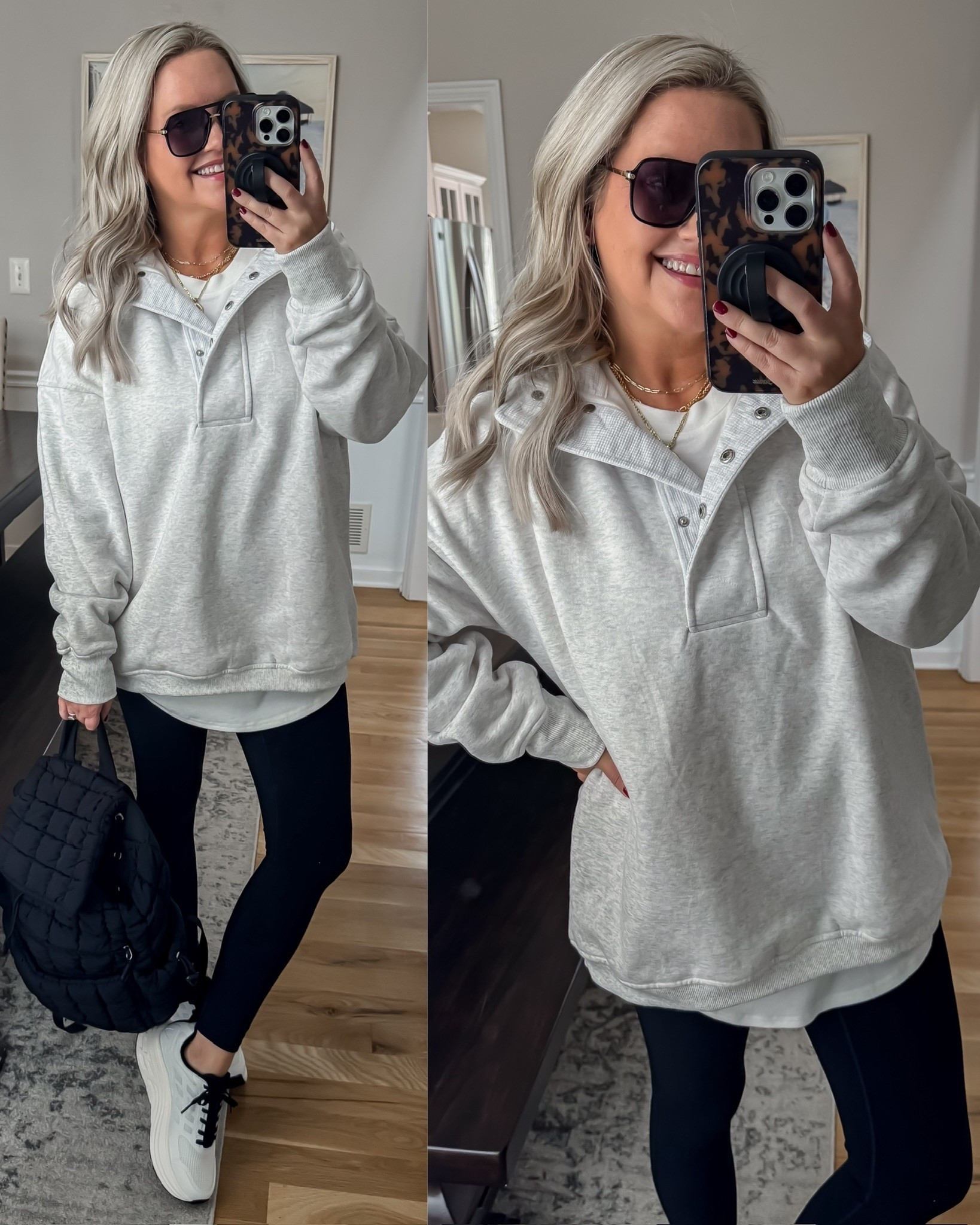 Another sports mom outfit ft. my favorite cozy, oversized snap collar pullover! I’m in medium.

#LTKmomlife #LTKootd #LTKSeasonal