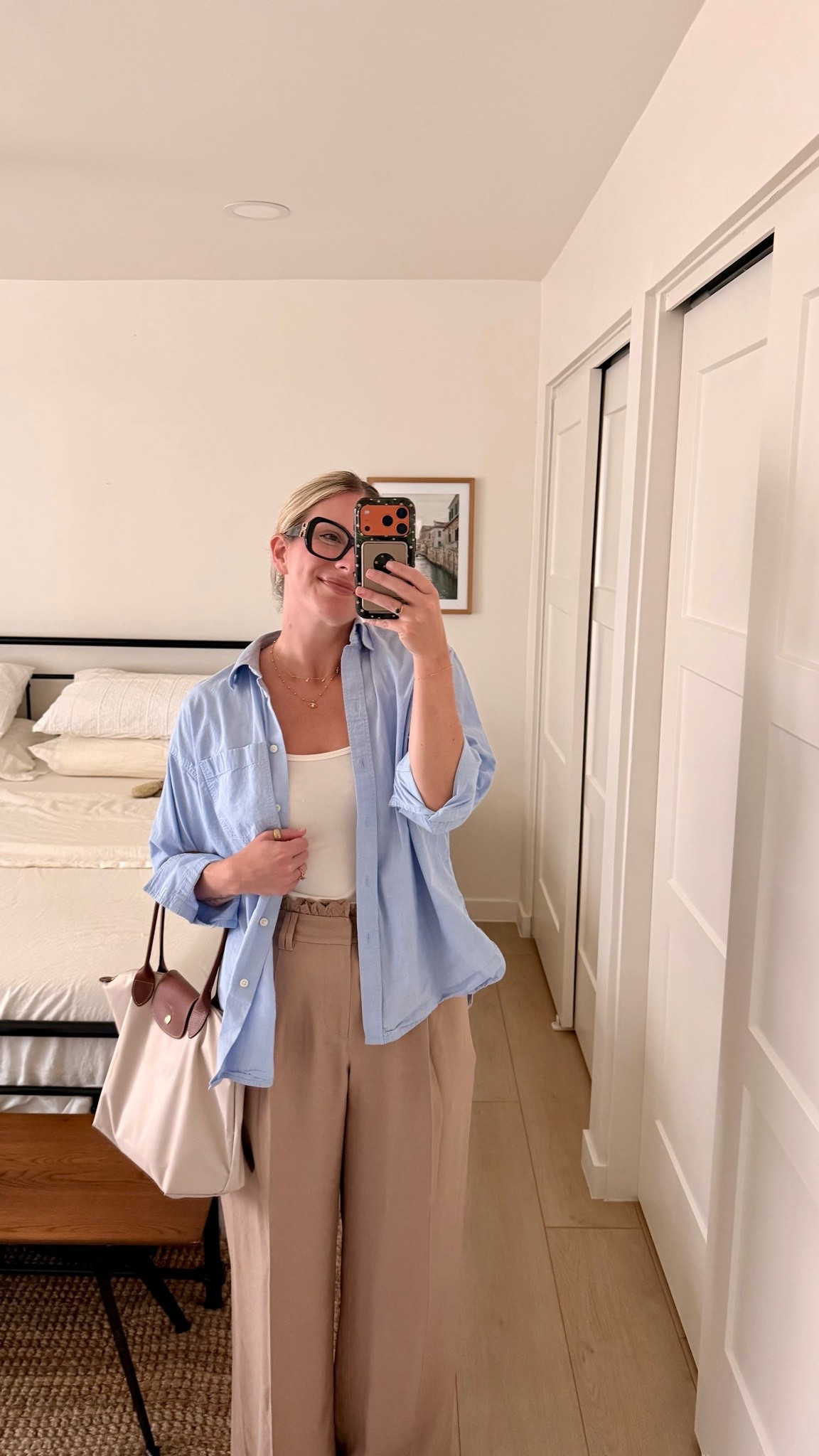 ootd 🐣✨ working on the road today in my business casual staples. i love these pants from @Fabrique , they’re literally the perfect trouser with the cutest detail 👏🏻 

everything linked below 🫶🏻

#LTKootd #LTKgrwm #LTKWorkwear